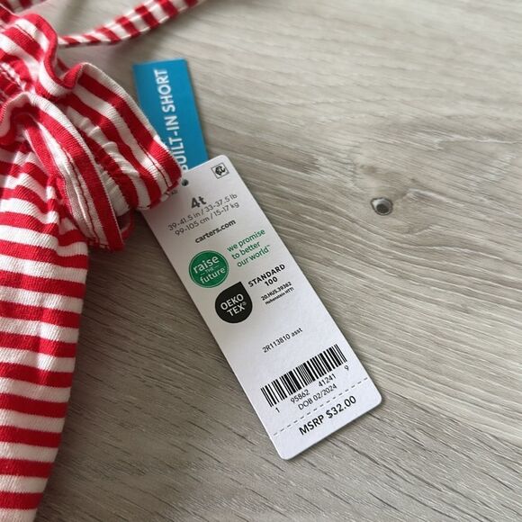 Carters 4th of July Tank Skort Set Red/White/Blue 4T NWT - Picture 4 of 6